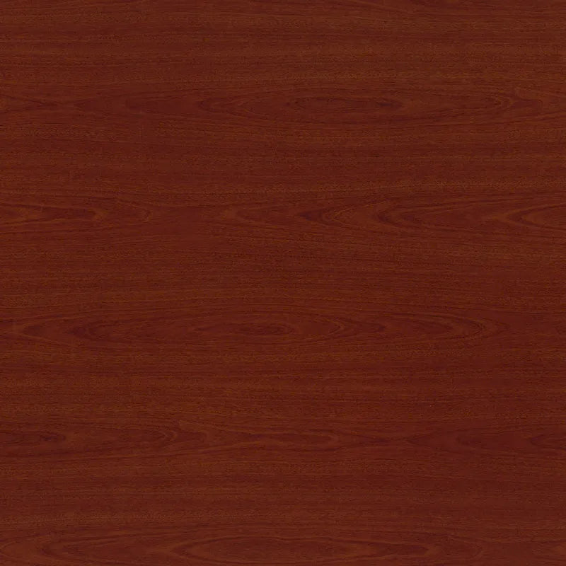 Bureau d'angle avec tiroirs et gestion des câbles, couleur moka-cerise