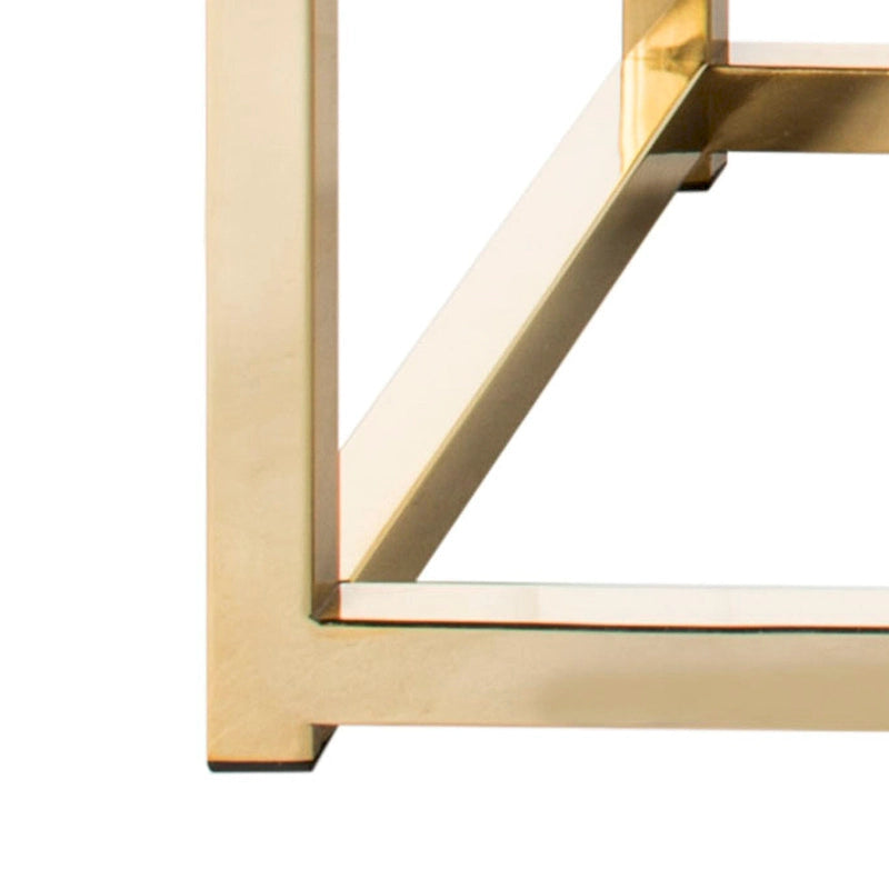 Banc de chambre/entrée capitonné avec cadre en métal, bleu marine