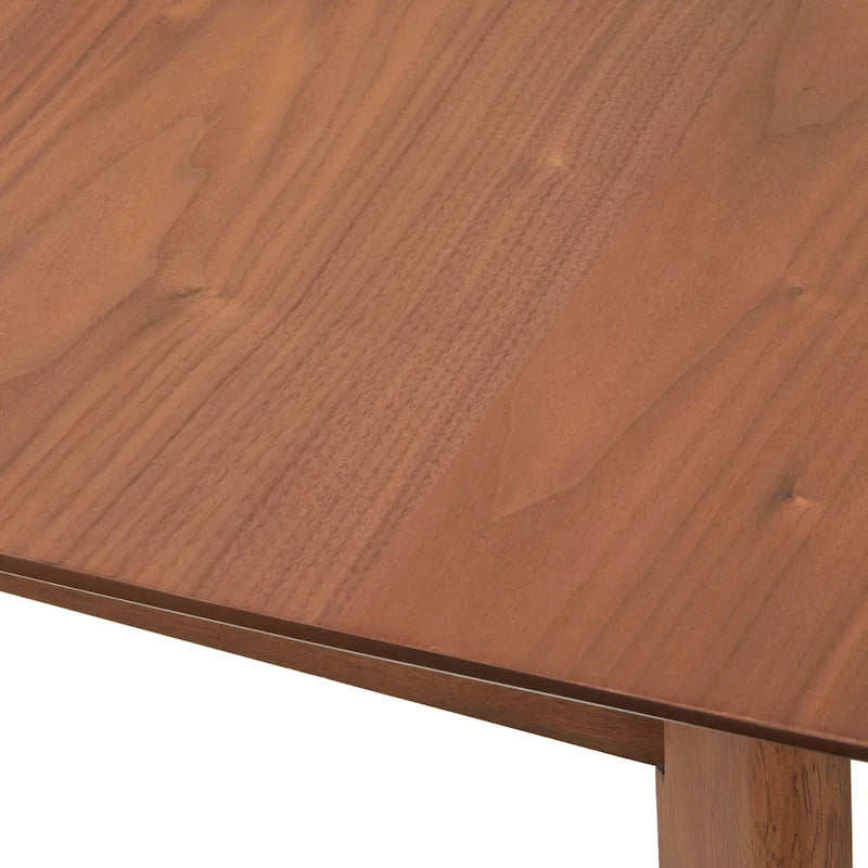 Table à manger extensible Mid-Century en noyer avec rallonge papillon