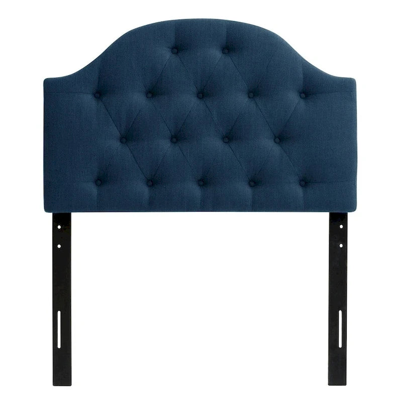 Tête de lit à panneaux bombés en tissu capitonné CorLiving Calera – Lit simple