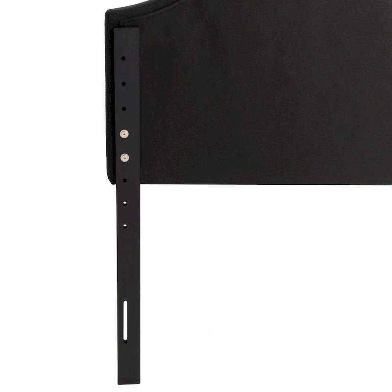 Tête de lit à panneaux bombés en tissu capitonné CorLiving Calera – Lit simple