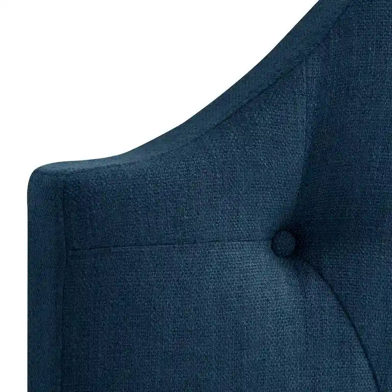 Tête de lit à panneaux bombés en tissu capitonné CorLiving Calera – Lit simple
