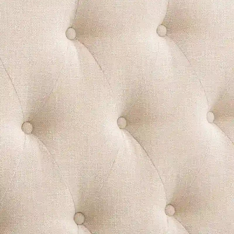 Tête de lit à panneaux bombés en tissu capitonné CorLiving Calera – Lit simple