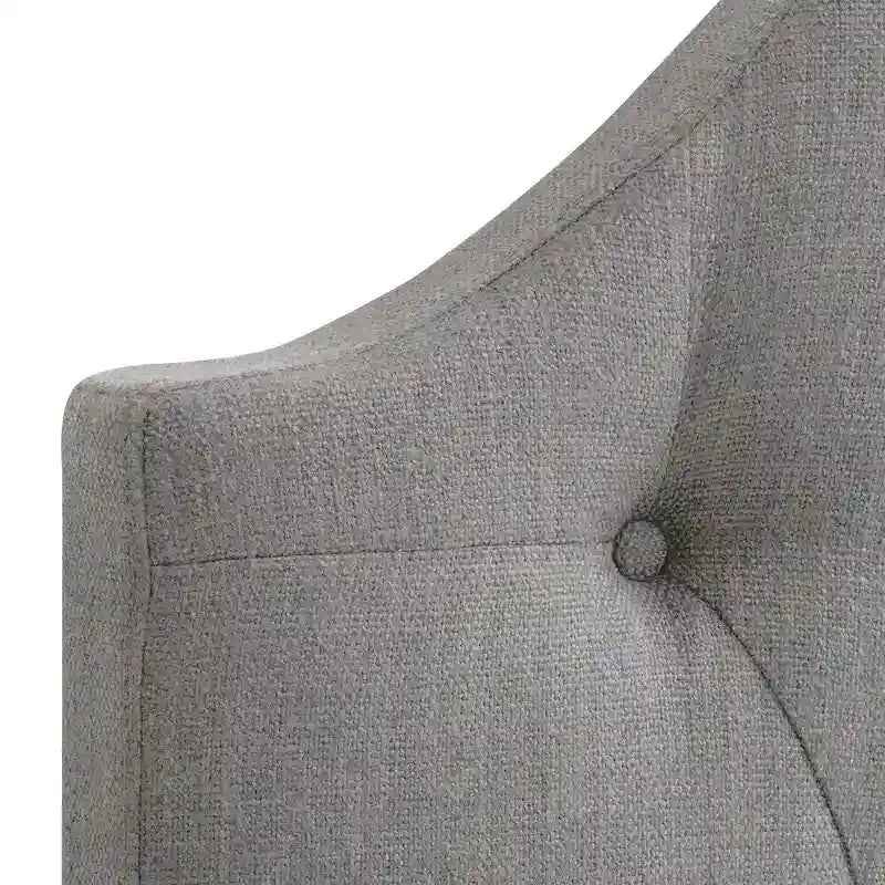 Tête de lit à panneaux bombés en tissu capitonné CorLiving Calera – Lit simple