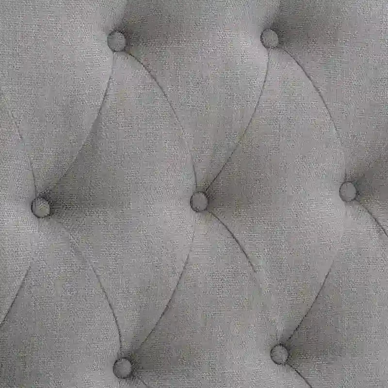 Tête de lit à panneaux bombés en tissu capitonné CorLiving Calera – Lit simple